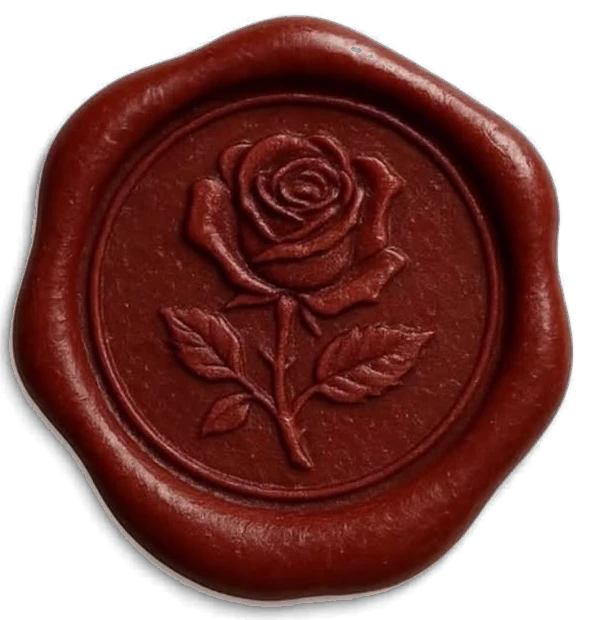 Wachssiegel mit Rose